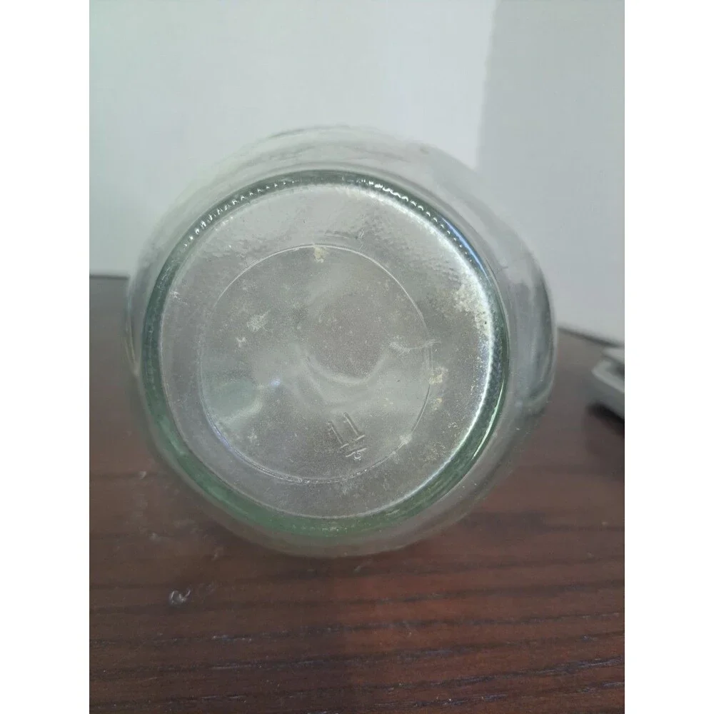 Vintage Clear Glass With Emvossed Clipper Ship Pitcher